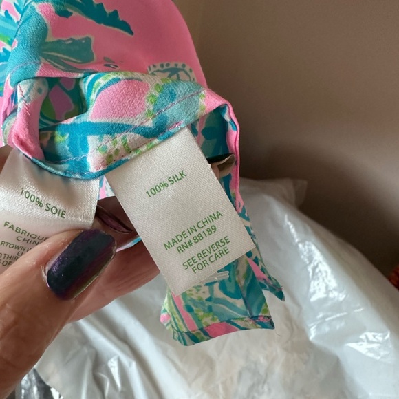 Lilly Pulitzer Elsa top L - Picture 4 of 6